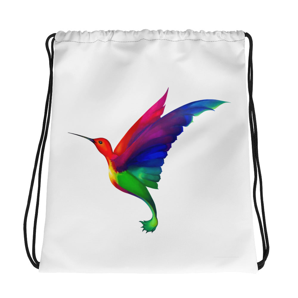 Hummingbird Drawstring bag